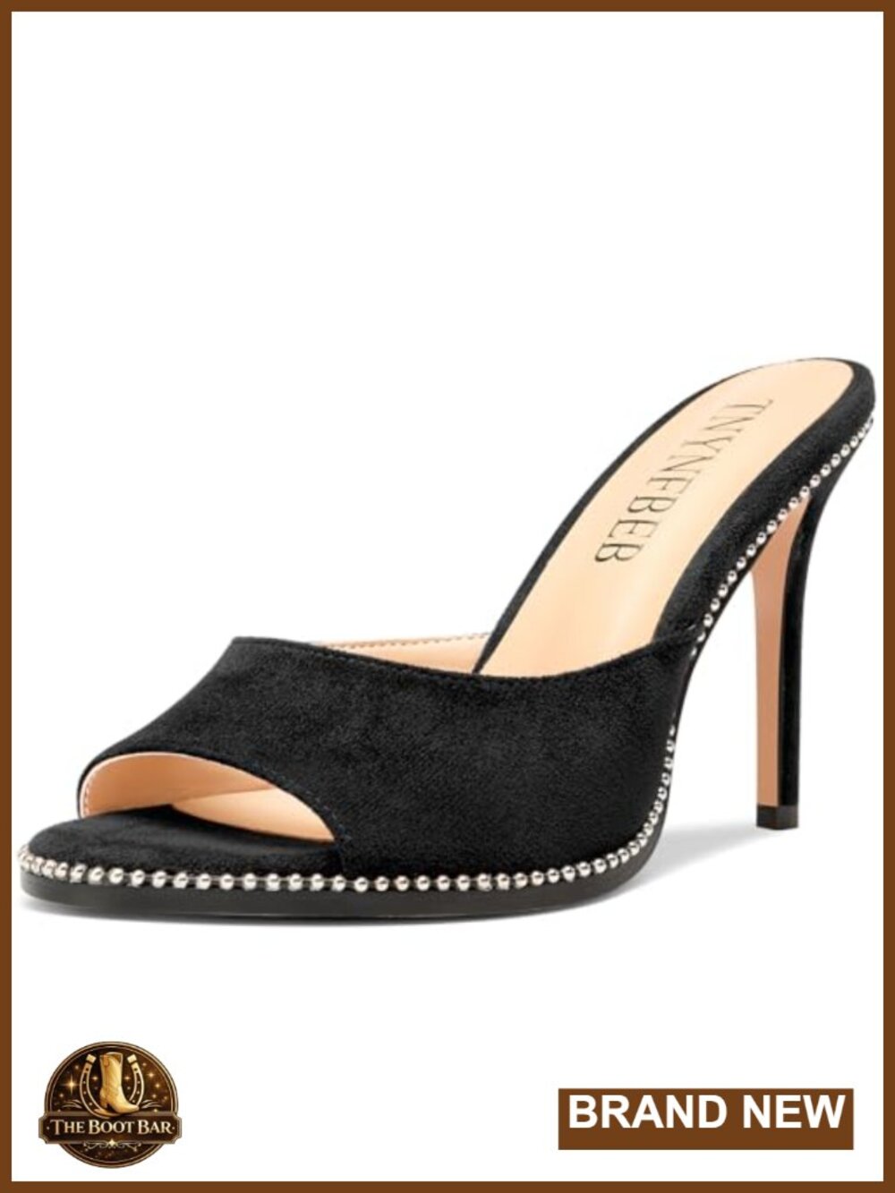 Stiletto High Heel Peep Open Toe Slingback Slip-on Mules Sandals Prom Heels